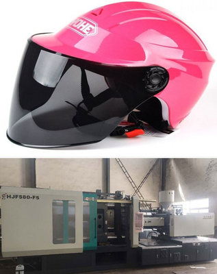 Máquina de moldagem por injecção de capacete de segurança vermelho com alta produção