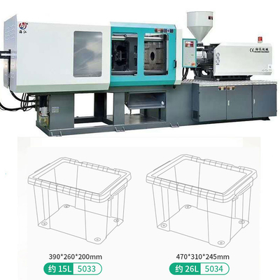 Máquina de moldagem por injecção de caixa hidráulica PET PP PC ABS termoplástico processado com alta produção