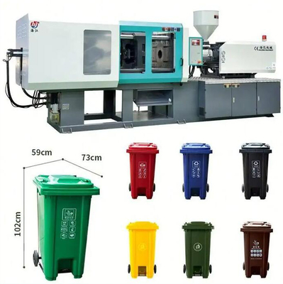 Máquina plástica horizontal da modelação por injeção para a fatura da cesta do lixo do lixo do agregado familiar